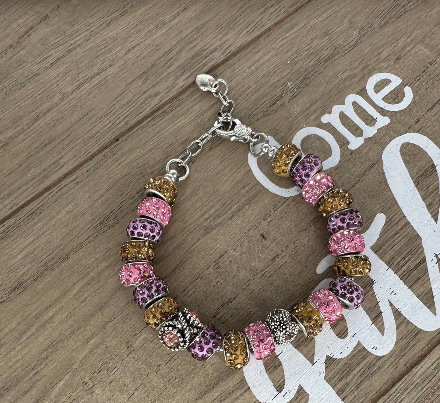 Glimmering Grace Charm Bracelet