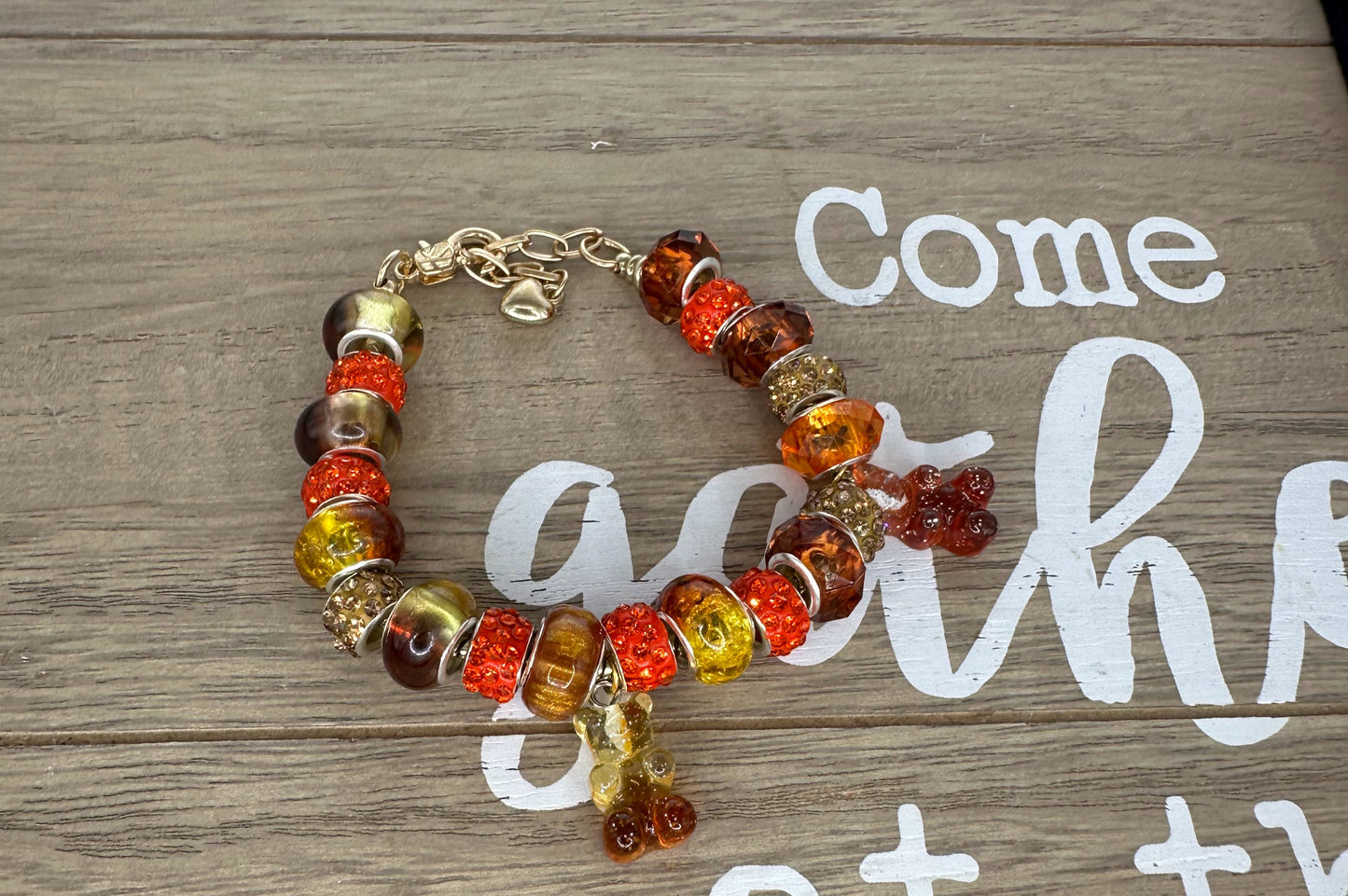 Caramel Crunch Charm Bracelet